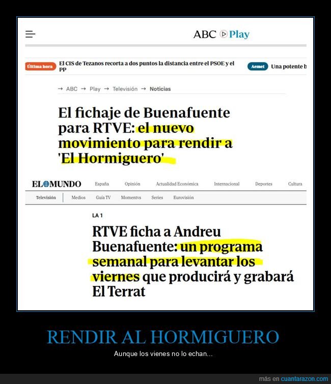 buenafuente,el hormiguero,tve