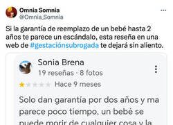 Enlace a Clienta insatisfecha