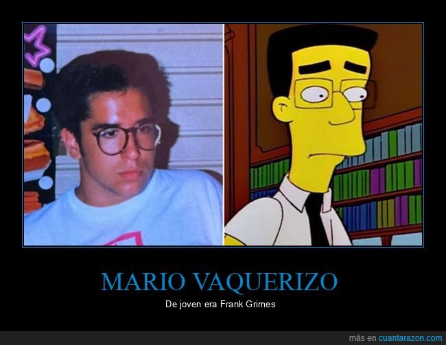 frank grimes,joven,mario vaquerizo,parecidos