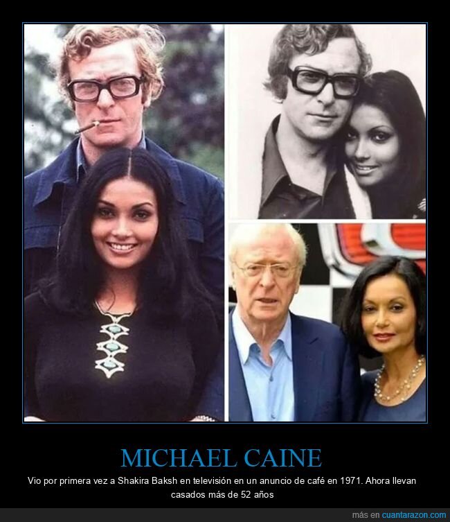 michael caine,pareja,shakira baksh