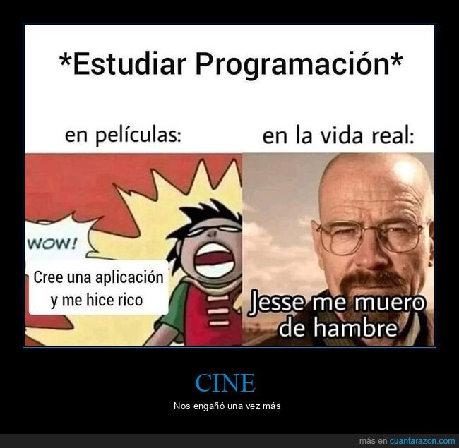 expectativas,estudiar,jesse,programación,realidad
