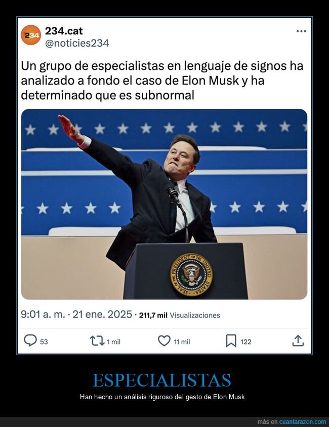 análisis,elon musk,saludo nazi