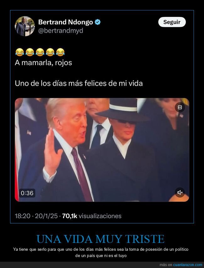 donald trump,felicidad,ndongo,políticos