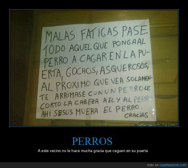 cagar,carteles,perros,puerta