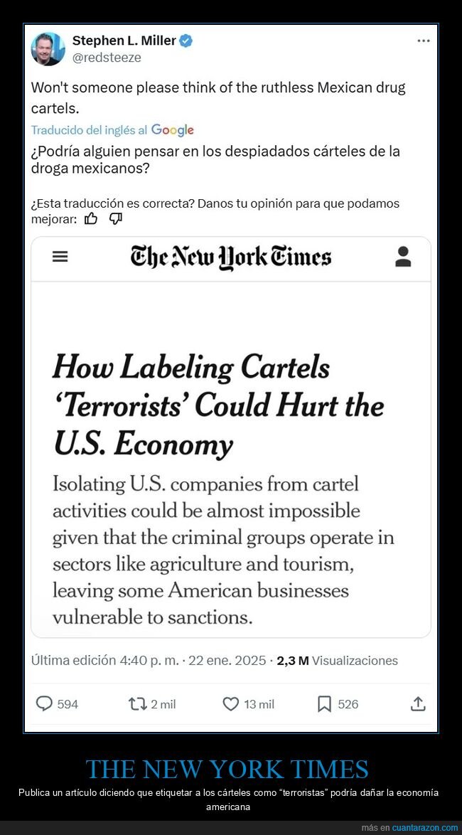 new york times,cárteles,terroristas