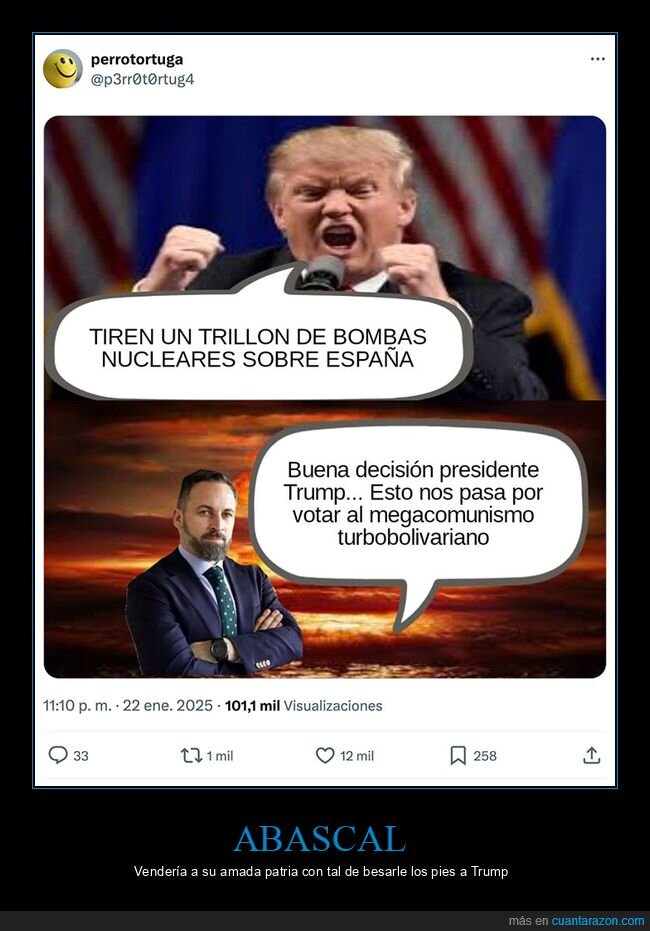 bombas nucleares,donald trump,políticos,santiago abascal