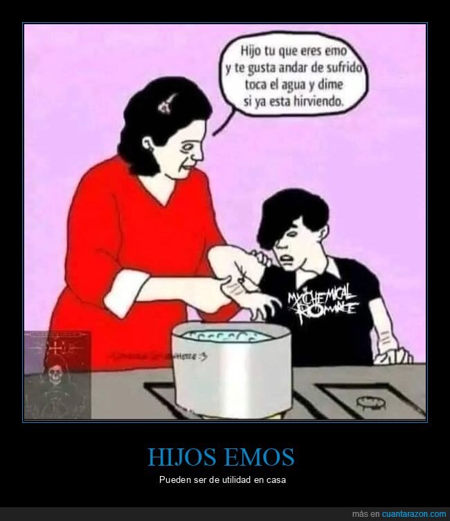 agua,emo,hijo,hirviendo,madre