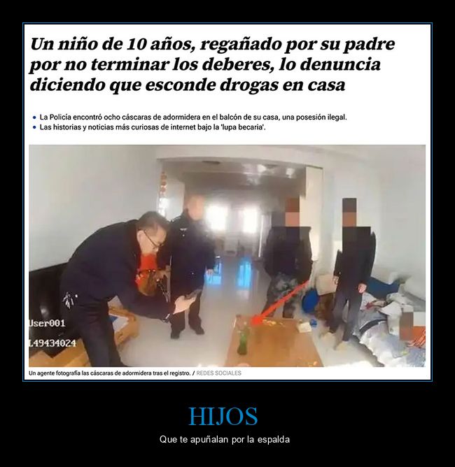 deberes,denuncia,drogas,ni&ntilde;o,padre,polic&iacute;a