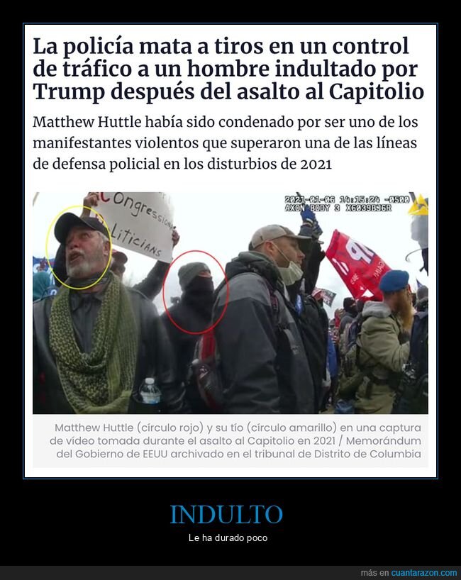 capitolio,indultado,matar,policía