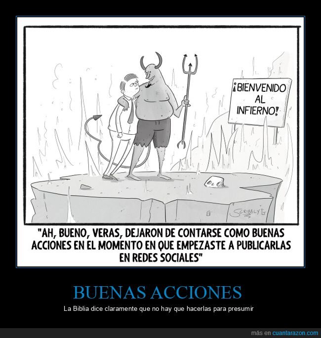 infierno,buenas acciones,redes sociales