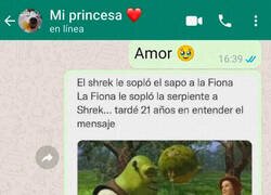 Enlace a Pequeño detalle en Shrek