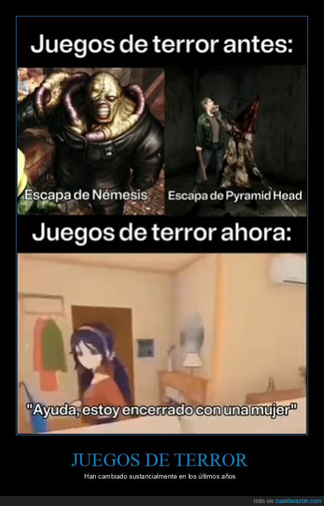 videojuegos,terror,antes,ahora