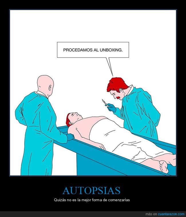 autopsia,unboxing