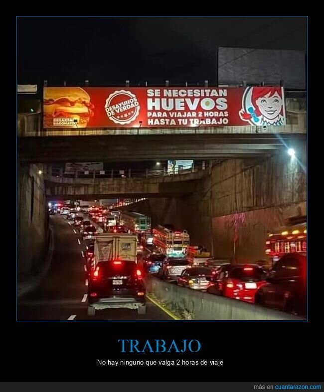 huevos,viajar,trabajo