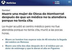 Enlace a Sin cita no atienden