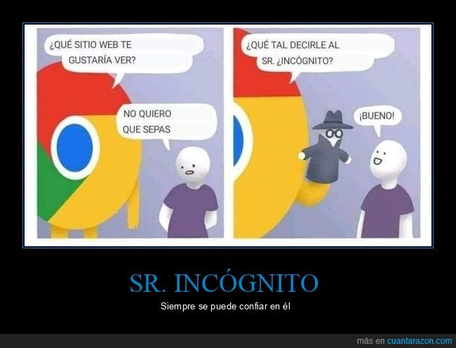 chrome,modo incógnito