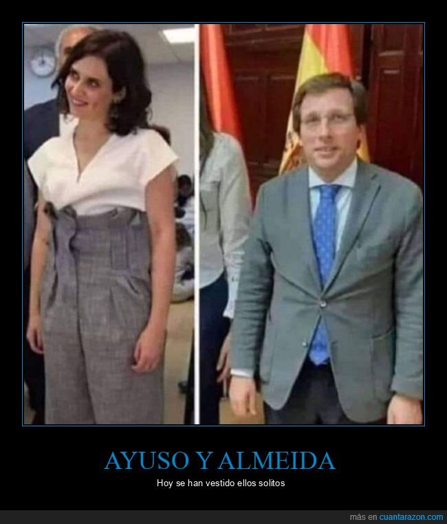 almeida,ayuso,políticos,vestirse