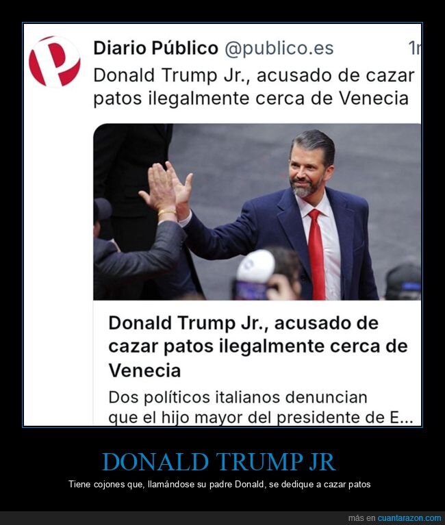 cazar,donald trump jr,patos