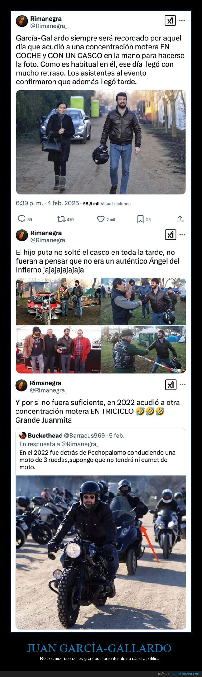 casco,juan garcía gallardo,motos,políticos