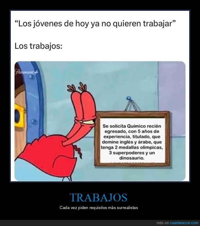 trabajo,requisitos