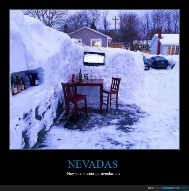 nieve,televisión