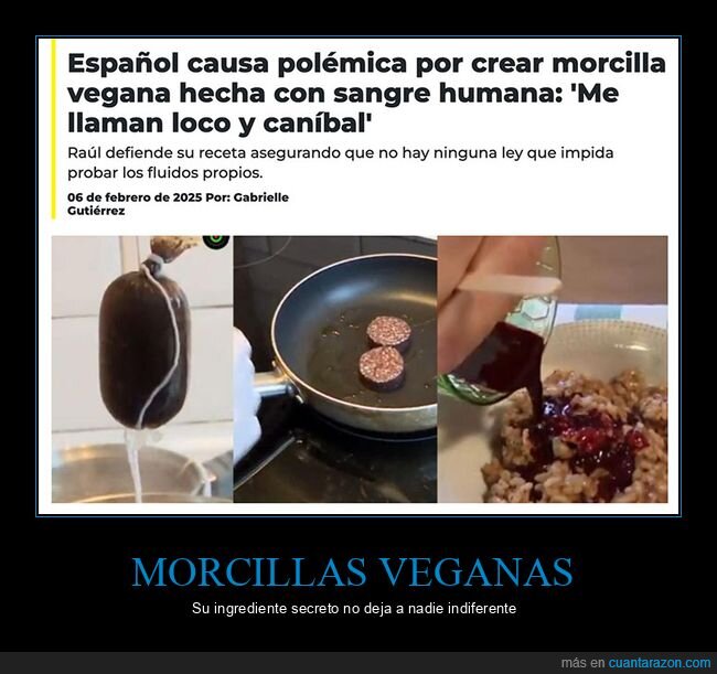 morcillas,sangre,veganos