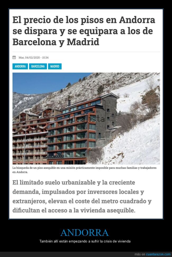 precios,pisos,andorra