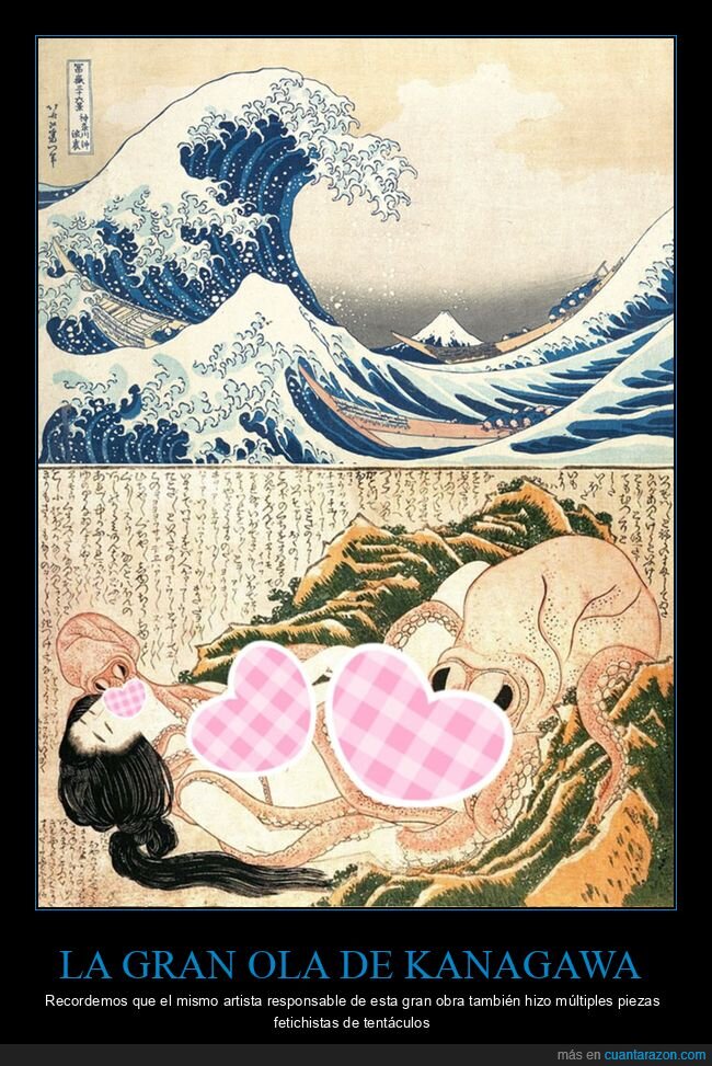 arte,katsushika hokusai,la gran ola de kanagawa