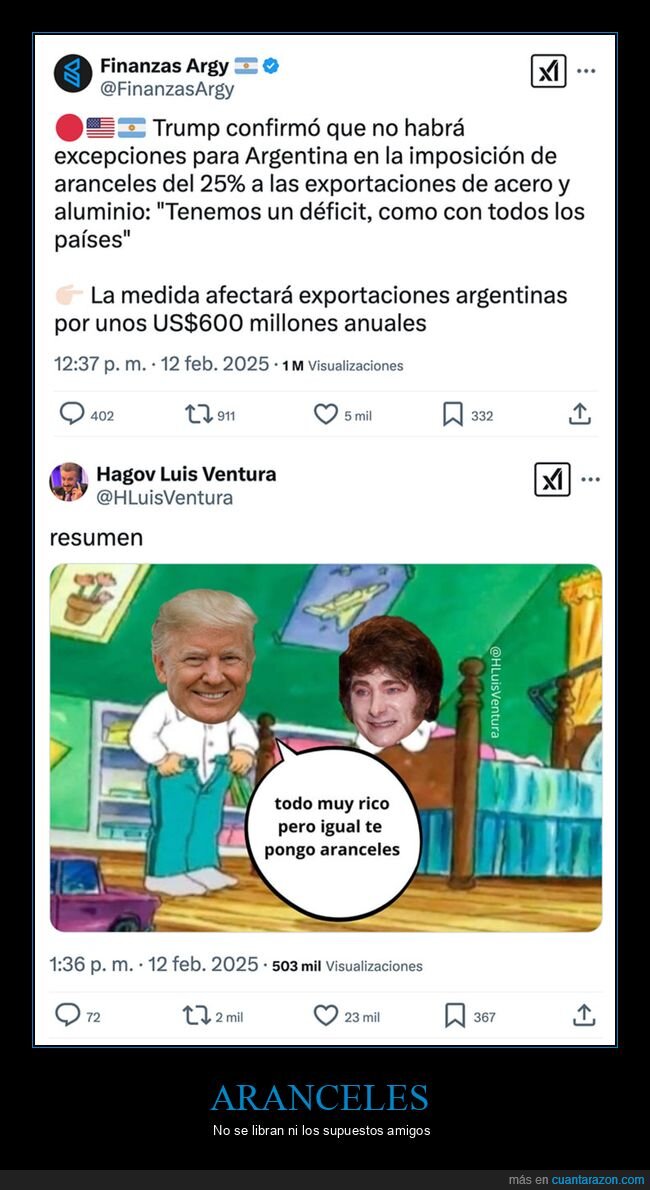 aranceles,argentina,donald trump,milei,políticos