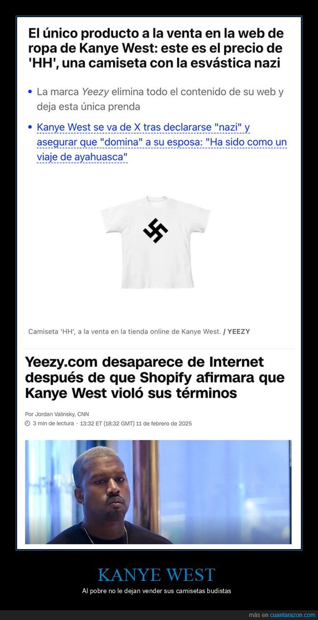 camiseta,esvástica,kanye west,tienda online