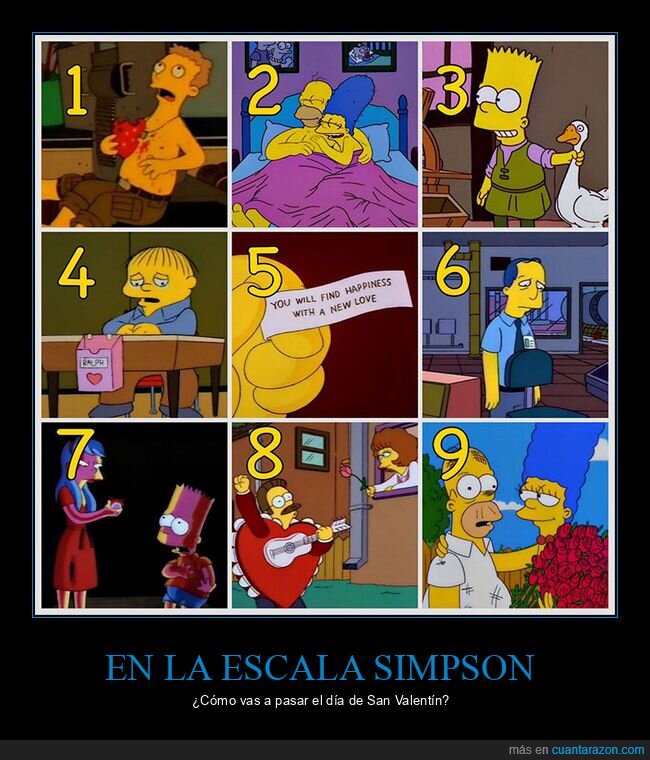 san valentín,simpsons