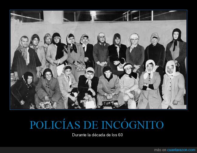 policías,incógnito,años 60,retro