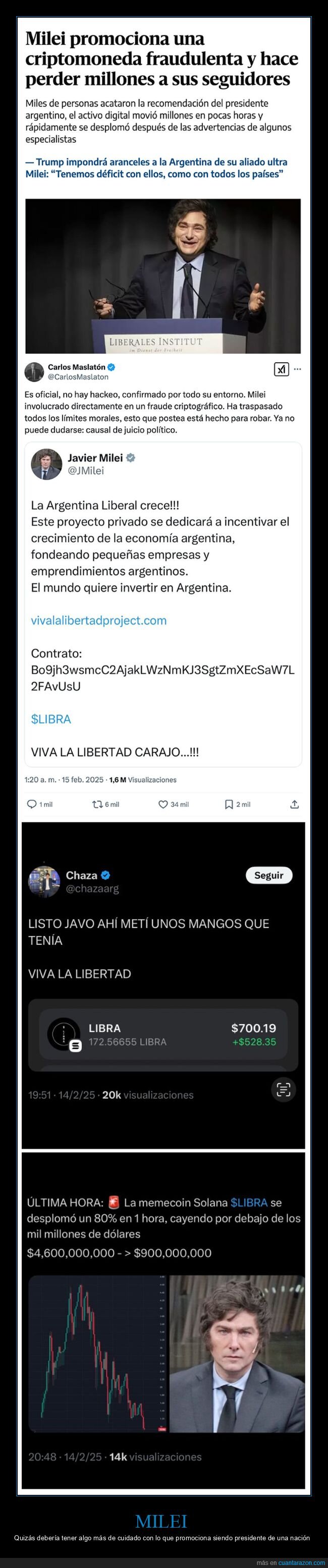 criptomoneda,milei,perder,políticos