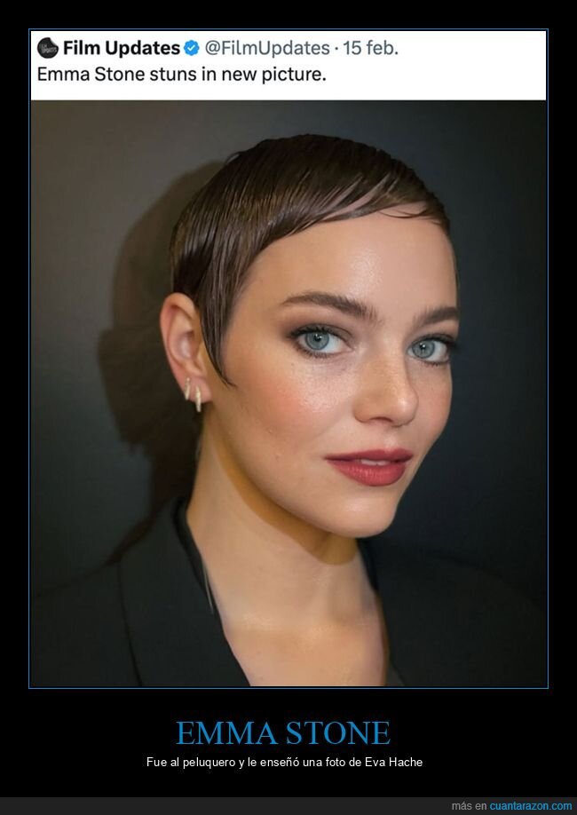 corte de pelo,emma stone,eva hache