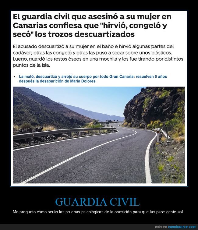 congelar,guardia civil,hervir,trozos,wtf