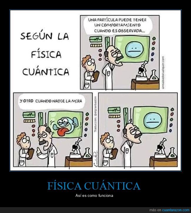 física cuántica,párticula,comportamiento,observar