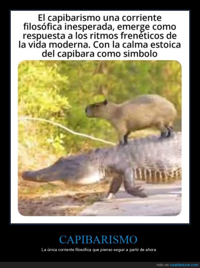 capibarismo,corriente filosófica