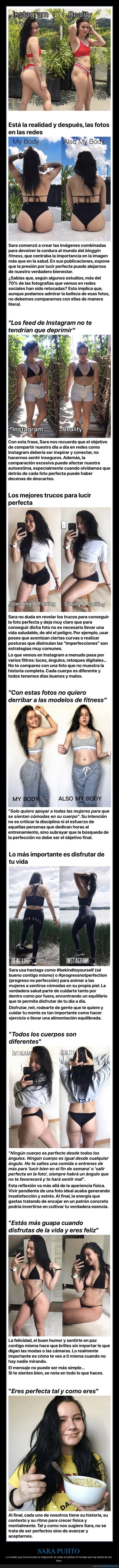 sara puhto,instagram,realidad