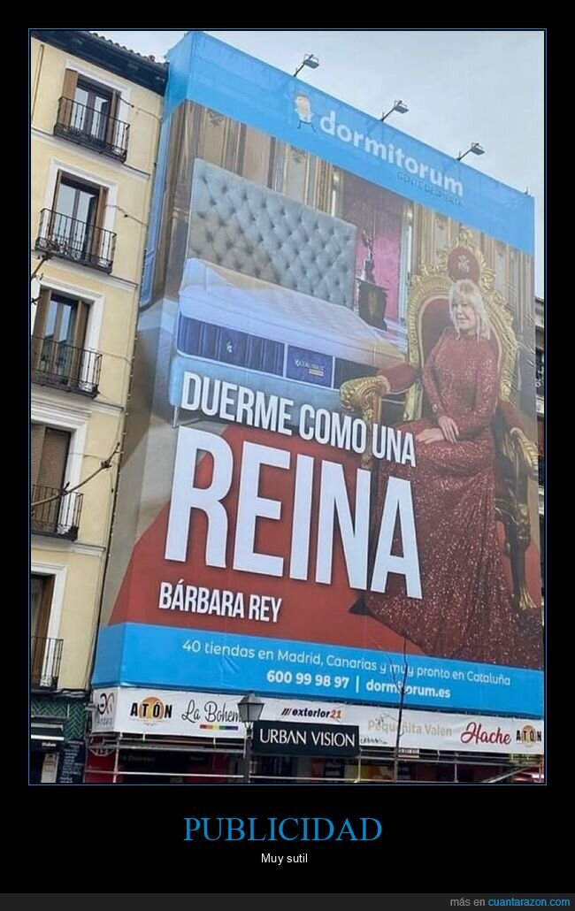 bárbara rey,anuncio,colchones