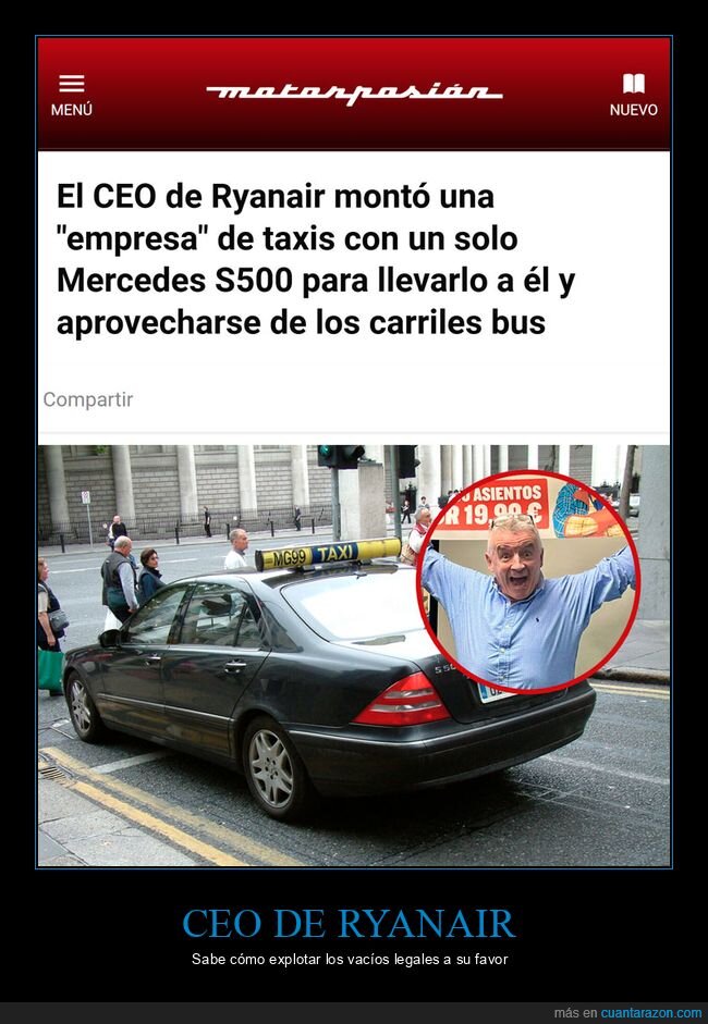 ryanair,taxis,carriles bus