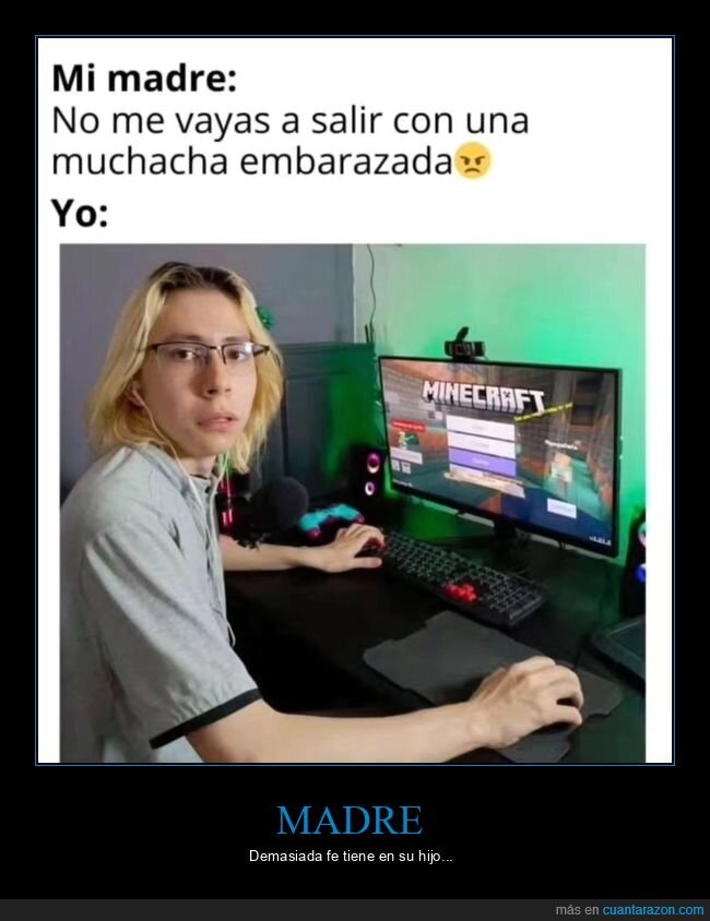 madre,salir,embarazada,minecraft