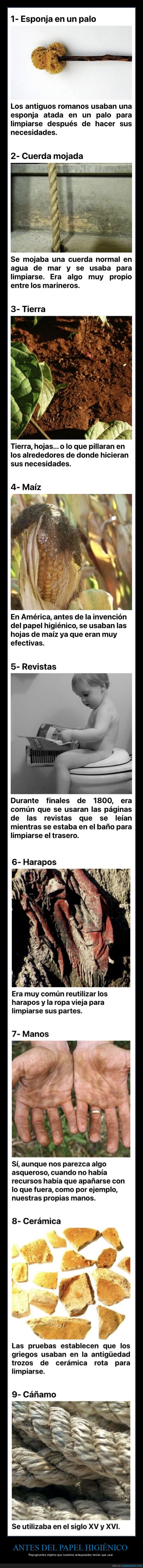 papel higiénico,limpiarse,antepasados