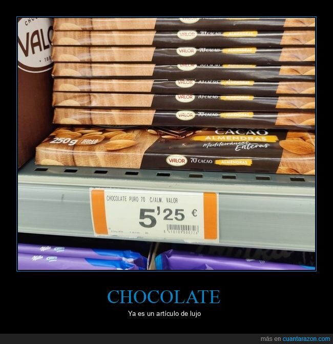 chocolate,precio