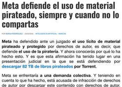 Enlace a Ahora resulta que Meta defiende la piratería