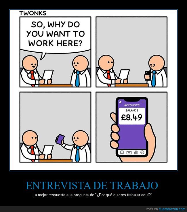 dinero,entrevista de trabajo