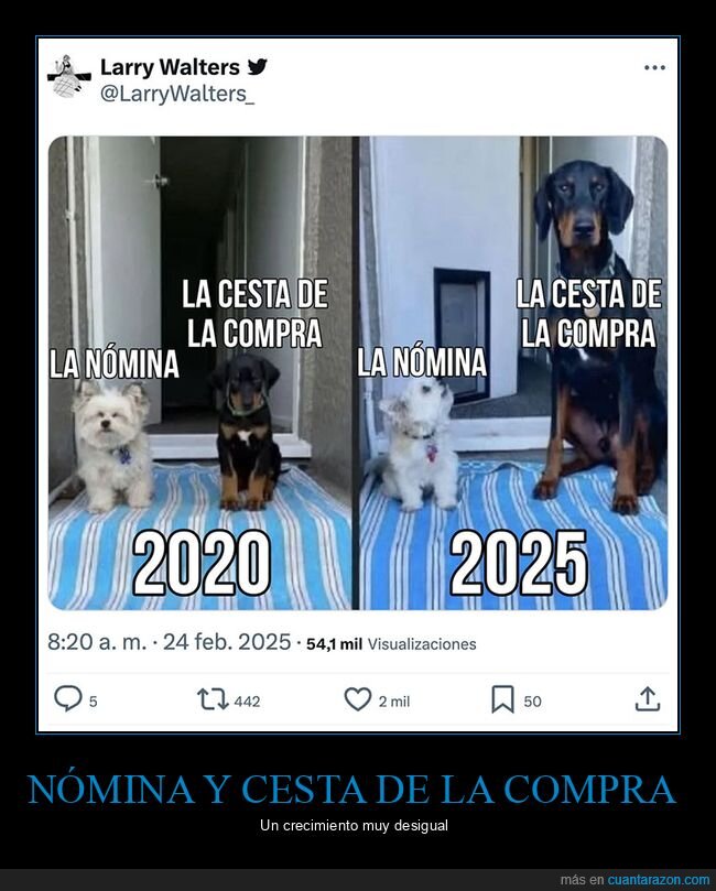 cesta de la compra,crecer,nómina,perros