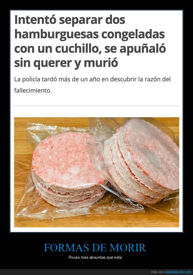 congeladas,cuchillo,fails,hamburguesas