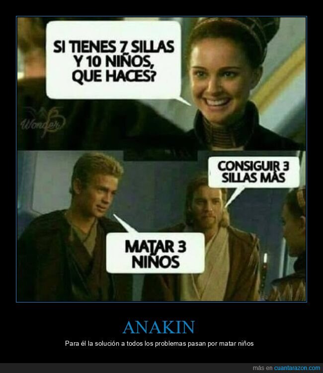 anakin,niños,sillas