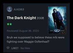 Enlace a Lo menos creíble de El Caballero Oscuro