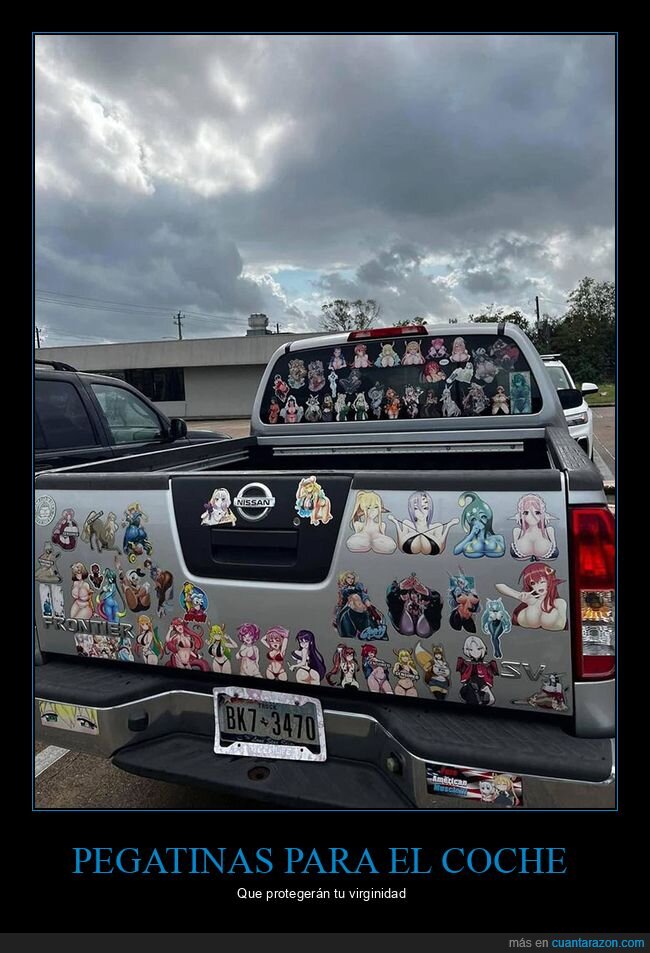 anime,camioneta,coches,pegatinas